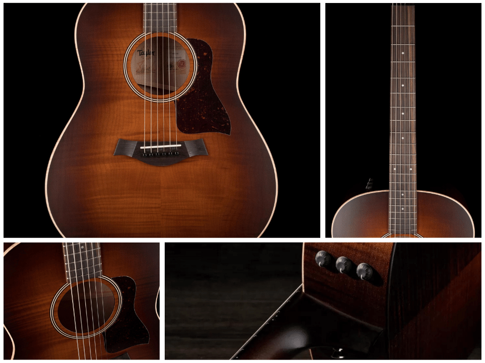 Taylor AD27E flametop collage